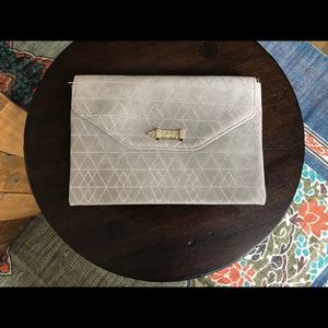 City Slim Metallic Clutch